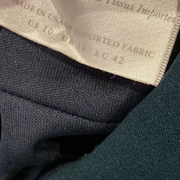 BHLDN sz 10 Seraphina Crepe Maxi gown in forest high neck open back detail - Picture 12 of 14